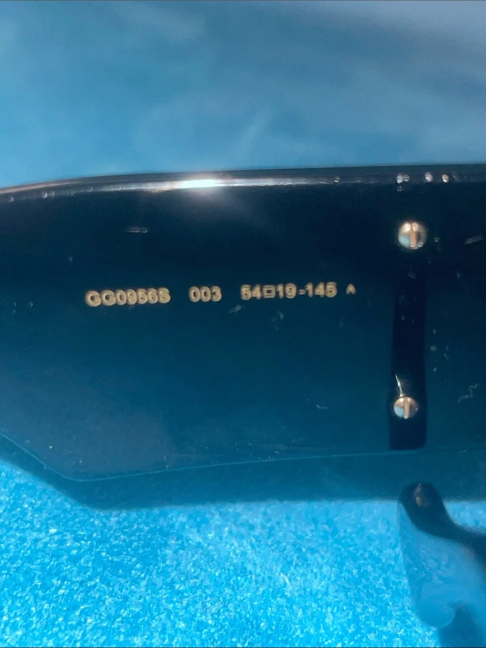 Gucci Black Sunglasses with Gold Double-G Logo